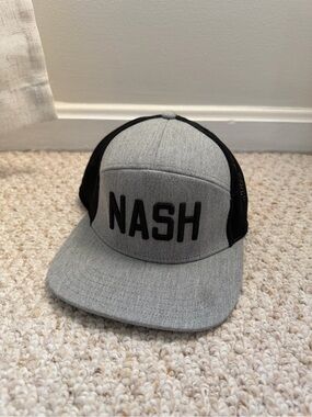NASH Embroidered Trucker Hat - Gray & Black